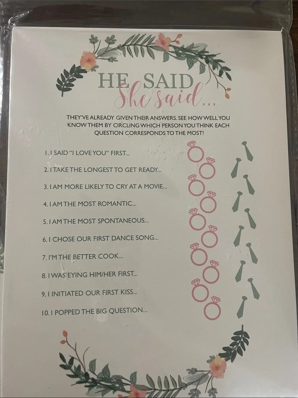 Three Bridal Shower Games